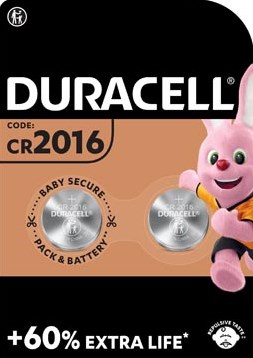 Duracell knoopcel batterij Alkaline Electronics CR2016 3V