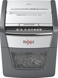 Rexel papierversnipperaar Optimum Auto+ 45X snippers 4x28mm