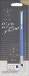 Parker vulpen Vector blister met vulling in geassorteerde kleuren