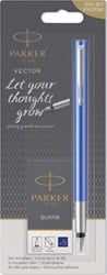 Parker vulpen Vector blister met vulling in geassorteerde kleuren