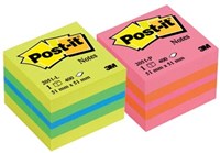 Post it Notes Mini kubus 51x51mm limoen kleuren-2