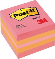 Notes Mini kubussen roze kleuren