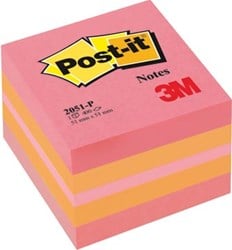 Notes Mini kubussen roze kleuren