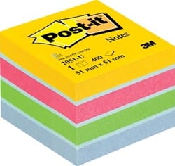Post-It Notes Mini Kubus Ultra 400 blaadjes 51 x 51 mm