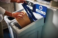 Rubbermaid Slim Jim gescheiden afvalbak systeem Afval / Papier / Gemengde recycling-3