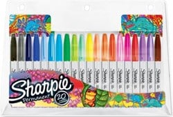 Sharpie permanente marker etui van 20 stuks in geassorteerde kleuren