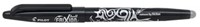 Pilot Frixion pen medium roller zwart