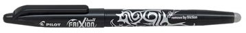 Pilot Frixion pen medium roller zwart