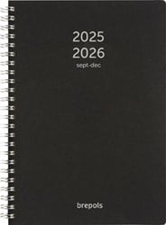 Schoolagenda Brepols Weekly Notes Polyprop zwart 2024-2025