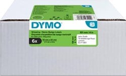 Dymo etiketten LabelWriter 101 x 54 mm wit doos van 6 x 220 etiketten