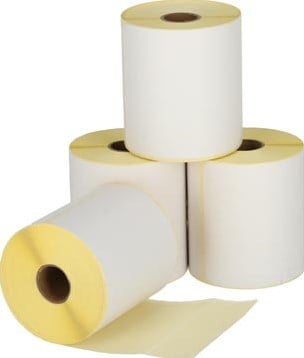 Verzendetiketten 102 x 210 mm kern 25 mm 210 etiketten per rol