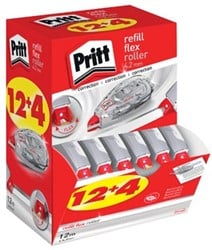 Pritt correctieroller Refill Flex 4,2 mm x 12 m doos 12 + 4 gratis