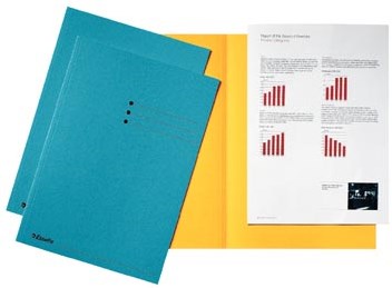 Vouwmap A4 blauw ds/100