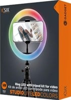 Ringlamp met statief LED, RGB kleuren, diameter 20 cm Ksix-2