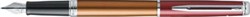 Waterman vulpen met fijne punt Hémisphère Vermillon met palladium detail