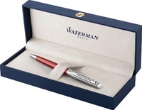 Waterman balpen Hémisphère Deluxe Red met palladium detail-2