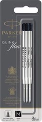 Parker Quinkflow vulling voor balpen, medium, zwart, blister met 3 stuks