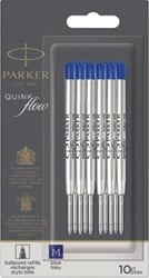 Parker Quinkflow vulling voor balpen, medium, blauw, blister met 10 stuks