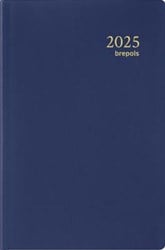Brepols agenda Delta Seta 6-talig blauw 2025