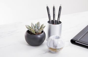 Sharpie S-gel roller, medium punt, blister van 3 stuks, zwart-3