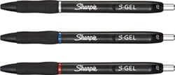 Sharpie S-gel roller, medium punt, blister van 3 stuks, blauw