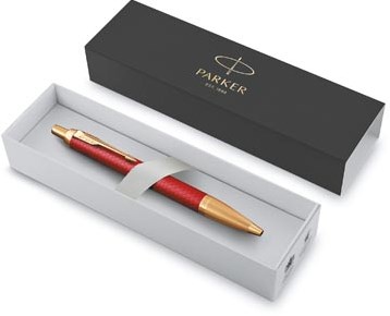Balpen Parker IM Premium deep red medium blister à 1 stuk-3