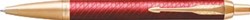 Parker IM Premium balpen, medium, in giftbox, Deep red (rood/goud)