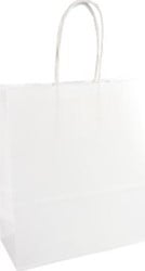 Papieren zak 22 x 10 x 31 cm wit