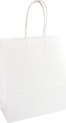 Papieren zak 32 x 12 x 41 cm wit