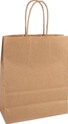 Papieren zak 32 x 12 x 41 cm bruin