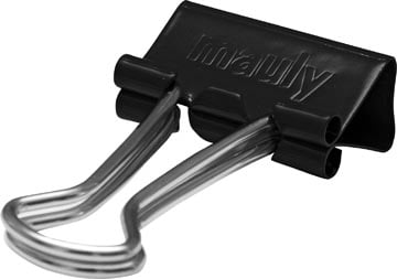 Papierklem Maul 215 Foldback 19mm capaciteit 7mm zwart-2