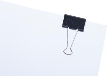Papierklem Maul 215 Foldback 19mm capaciteit 7mm zwart-3
