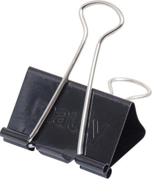 Papierklem Maul 215 Foldback 19mm capaciteit 7mm zwart