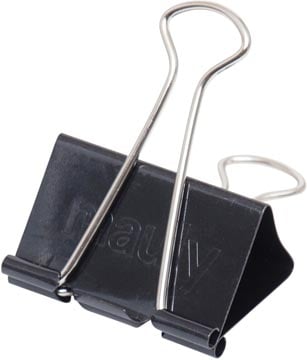 Papierklem Maul 215 Foldback 25mm capaciteit 9mm zwart