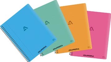 Aurora Writing 80 spiraalschrift 21 x 16,5 cm 120 bladzijden commercieel geruit