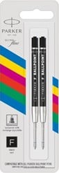 Parker Eco vulling voor balpen fijn zwart blister van 2 stuks