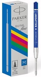 Parker ECO balpen navulling medium blauw 20 stuks