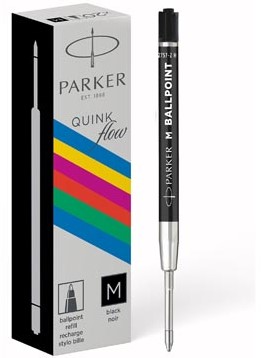 Parker ECO balpen navulling medium zwart 20 stuks