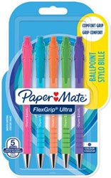 Balpen Paper Mate Flexgrip medium blauw