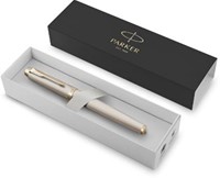 Parker IM Monochrome vulpen Champagne fijn giftbox-3
