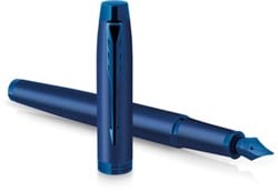 Parker IM Monochrome Blue vulpen fijn giftbox
