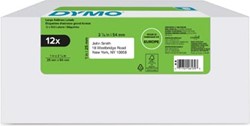 Dymo etiketten LabelWriter 57 x 32mm wit 12 x 1000 etiketten