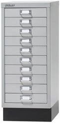 Bisley ladenkast 10 laden grijs