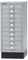 Bisley ladenkast metaal 10 laden zilver