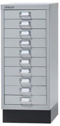 Bisley ladenkast metaal 10 laden zilver