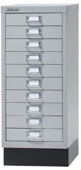 Bisley ladenkast metaal 10 laden zilver