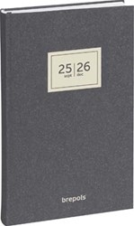 Brepols schoolagenda Saturnus 16 maanden Essenz, antraciet, 2025-2026