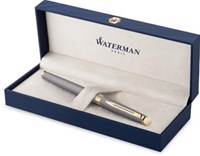 Waterman Hémisphère Metalic vulpen medium grijs GT giftbox-2