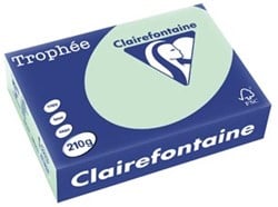 Clairefontaine Trophée Pastel gekleurd papier A4 210 g 250 vel groen