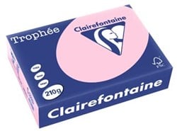 Clairefontaine Trophée Pastel gekleurd papier A4 210 g 250 vel roze